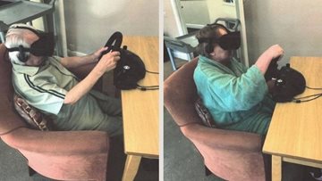 Manchester care home Residents experience virtual reality